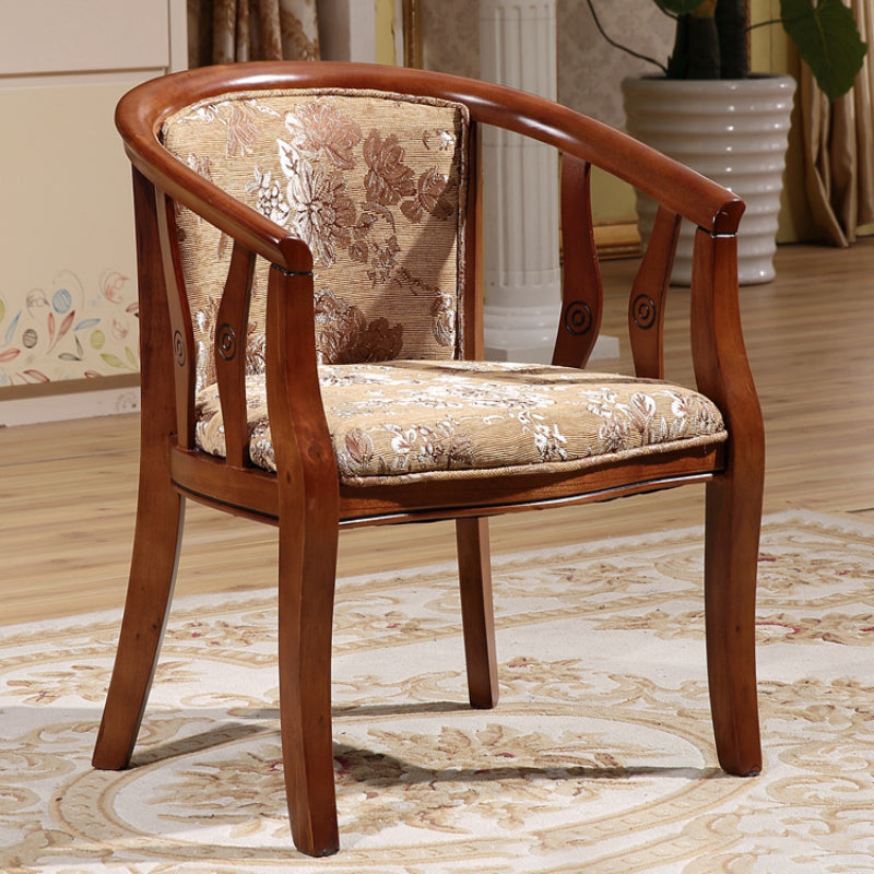 Solid Wood Frame Dining Chairs Dining Arm Chair for Dining Room