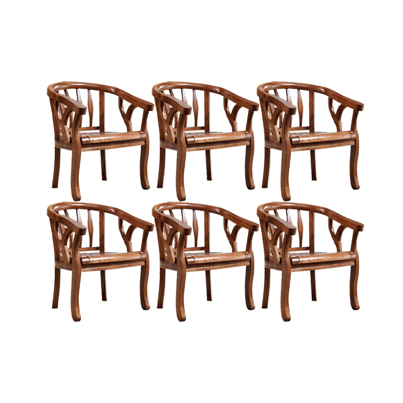 Solid Wood Frame Dining Chairs Dining Arm Chair for Dining Room