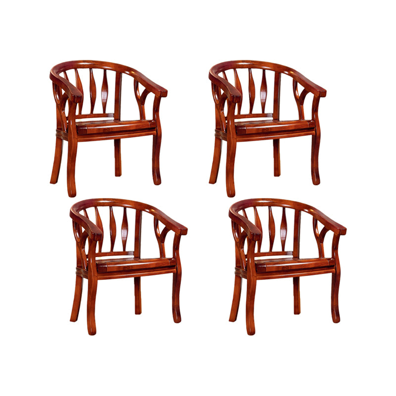 Solid Wood Frame Dining Chairs Dining Arm Chair for Dining Room