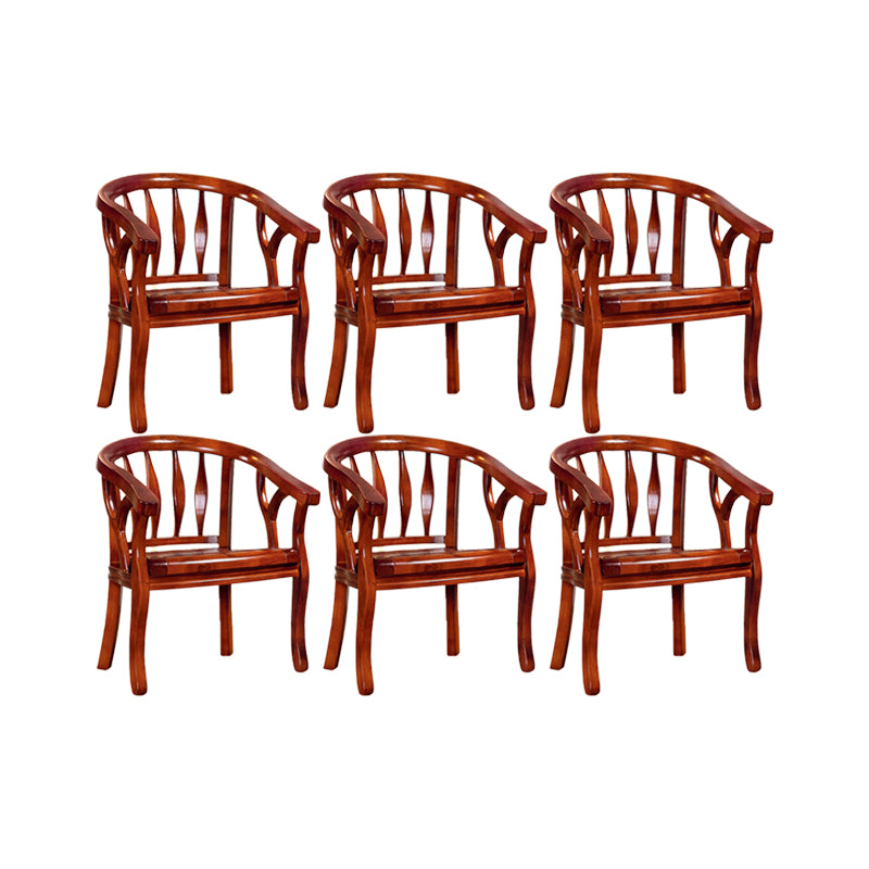 Solid Wood Frame Dining Chairs Dining Arm Chair for Dining Room
