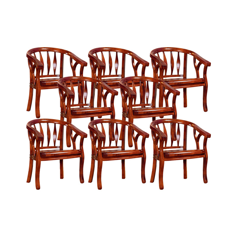 Solid Wood Frame Dining Chairs Dining Arm Chair for Dining Room