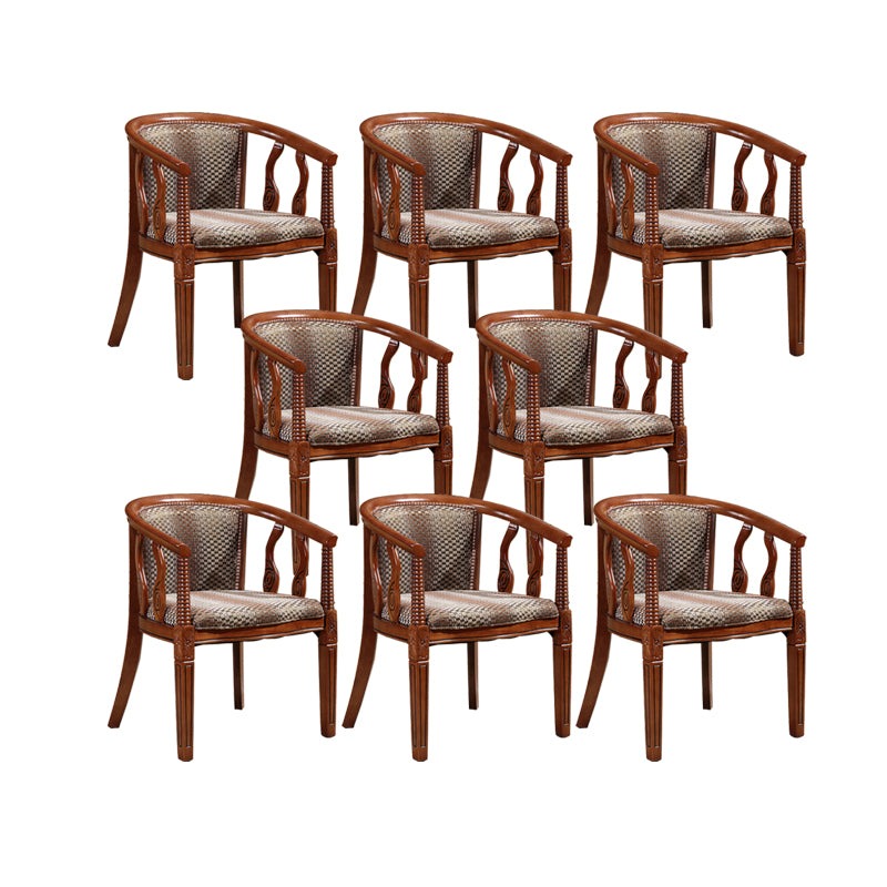 Solid Wood Frame Dining Chairs Dining Arm Chair for Dining Room