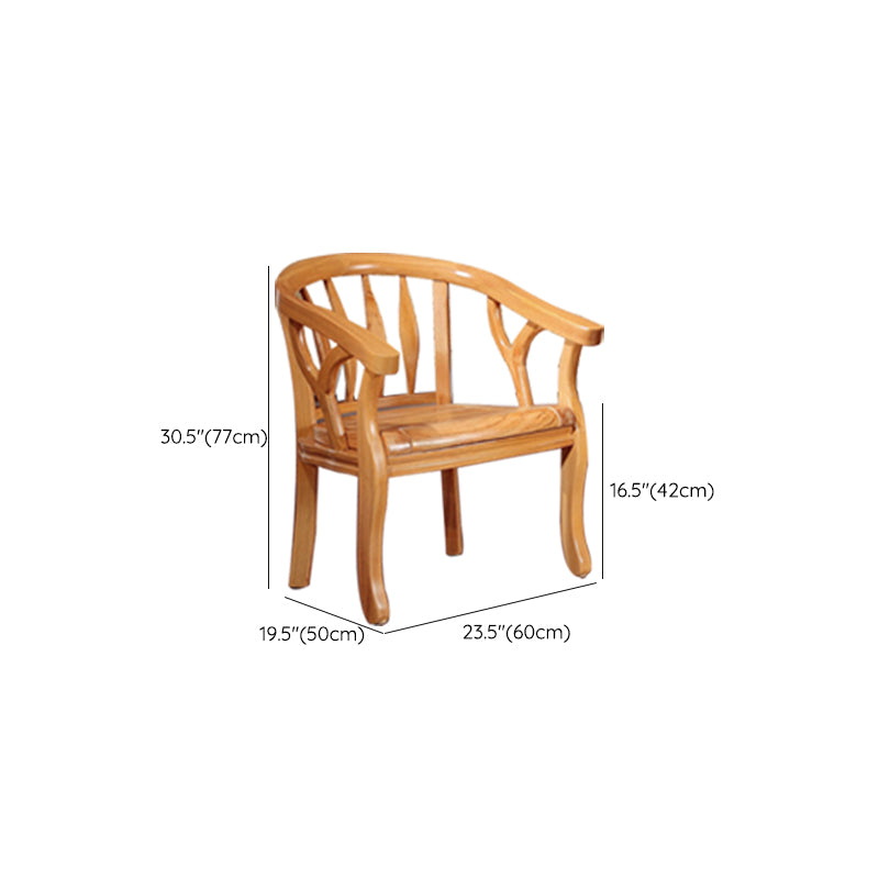 Solid Wood Frame Dining Chairs Dining Arm Chair for Dining Room