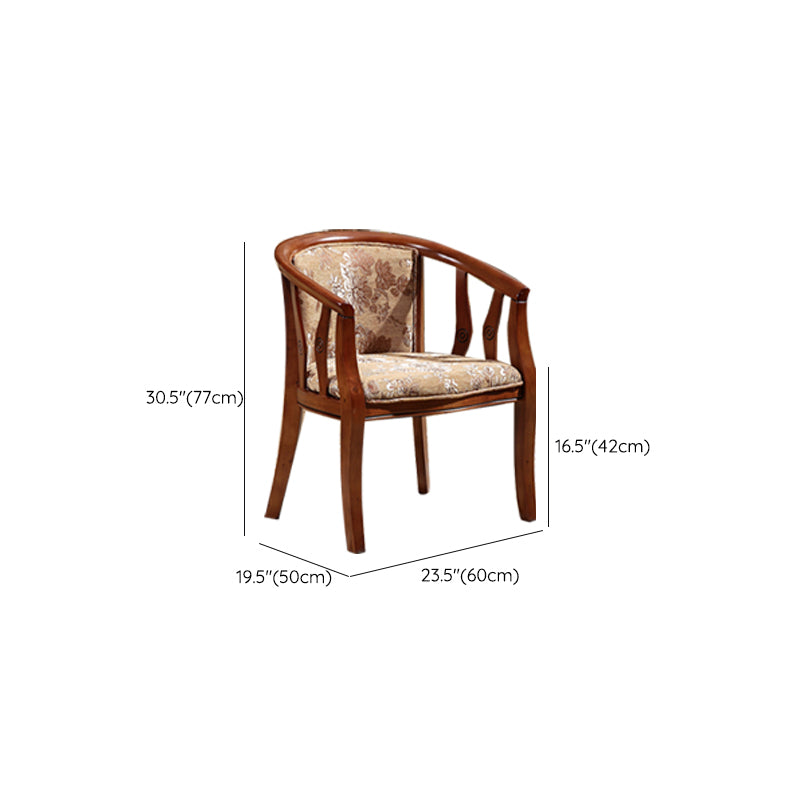 Solid Wood Frame Dining Chairs Dining Arm Chair for Dining Room