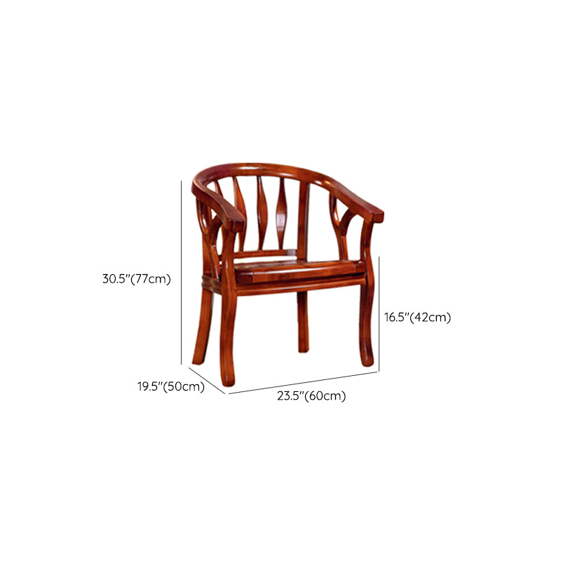 Solid Wood Frame Dining Chairs Dining Arm Chair for Dining Room