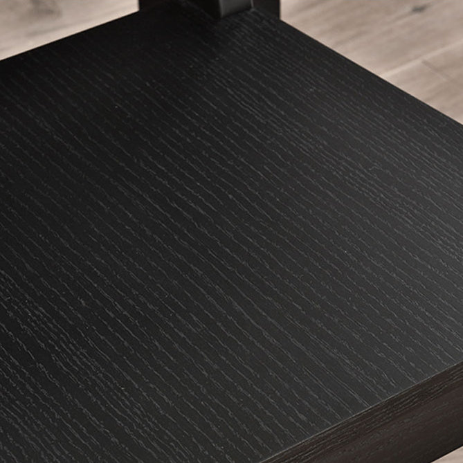 Modern Armless Backrest Wood Chair with Ash Legs for Dining Room