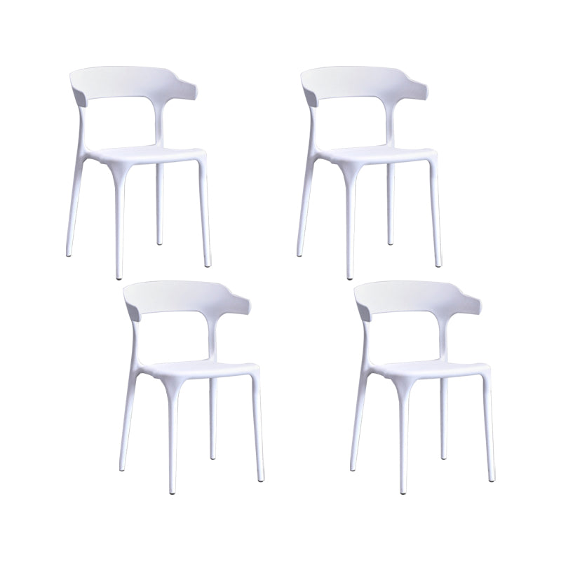 Nordic Armrest Stackable Chair with Acrylic Legs for Dining Room