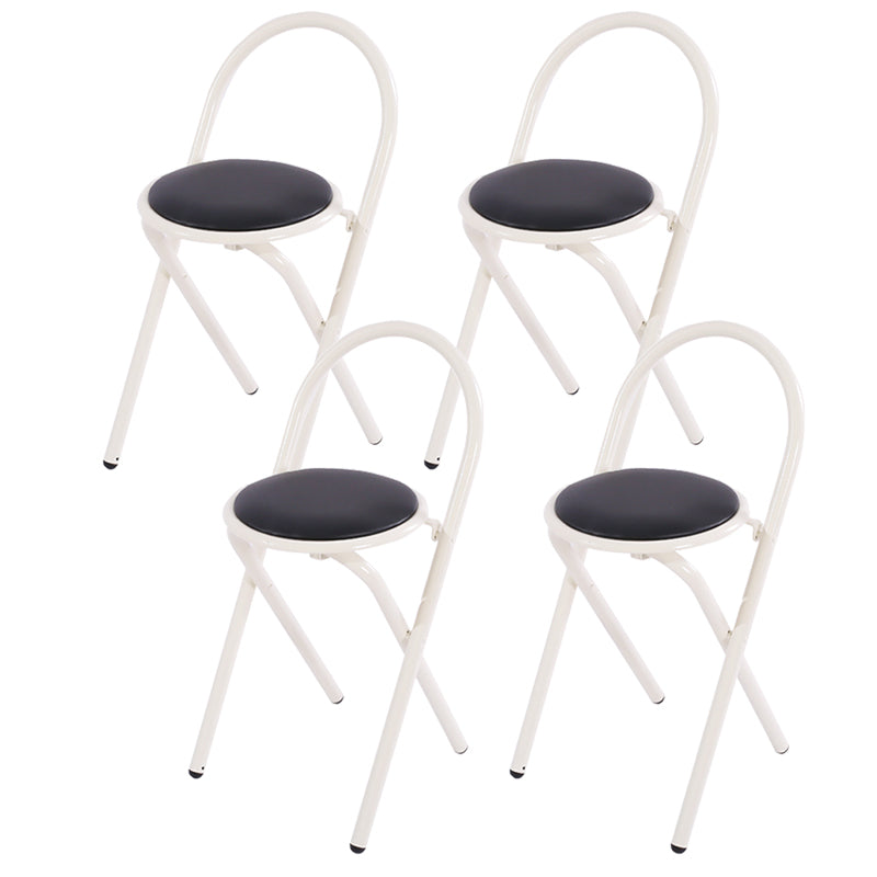 Contemporary Side Chair Metal Open Back Dining Chair for Indoor