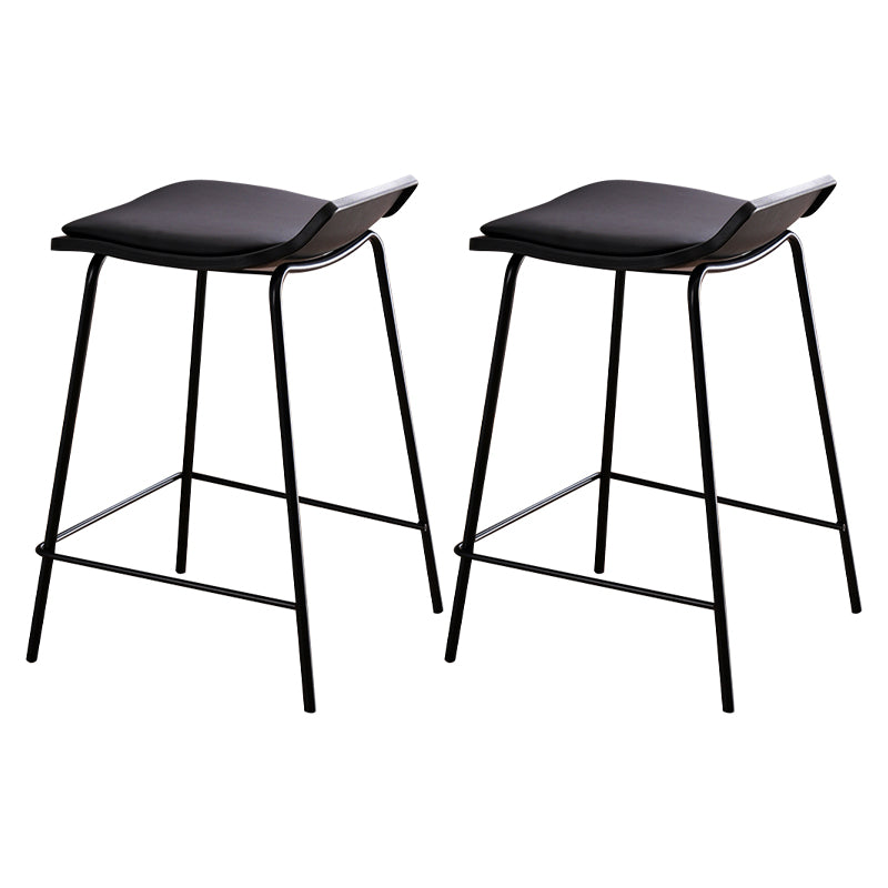 Industrial Style Metal Bar Stool Footrest Counter Stool for Restaurant