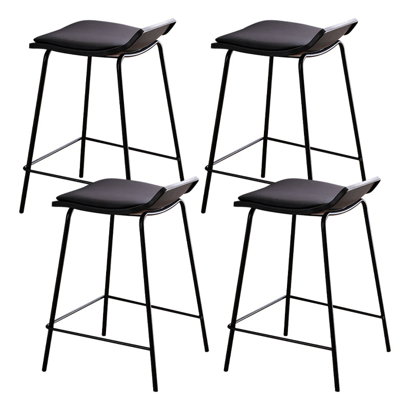 Industrial Style Metal Bar Stool Footrest Counter Stool for Restaurant