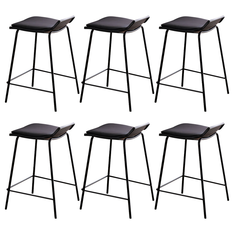 Industrial Style Metal Bar Stool Footrest Counter Stool for Restaurant