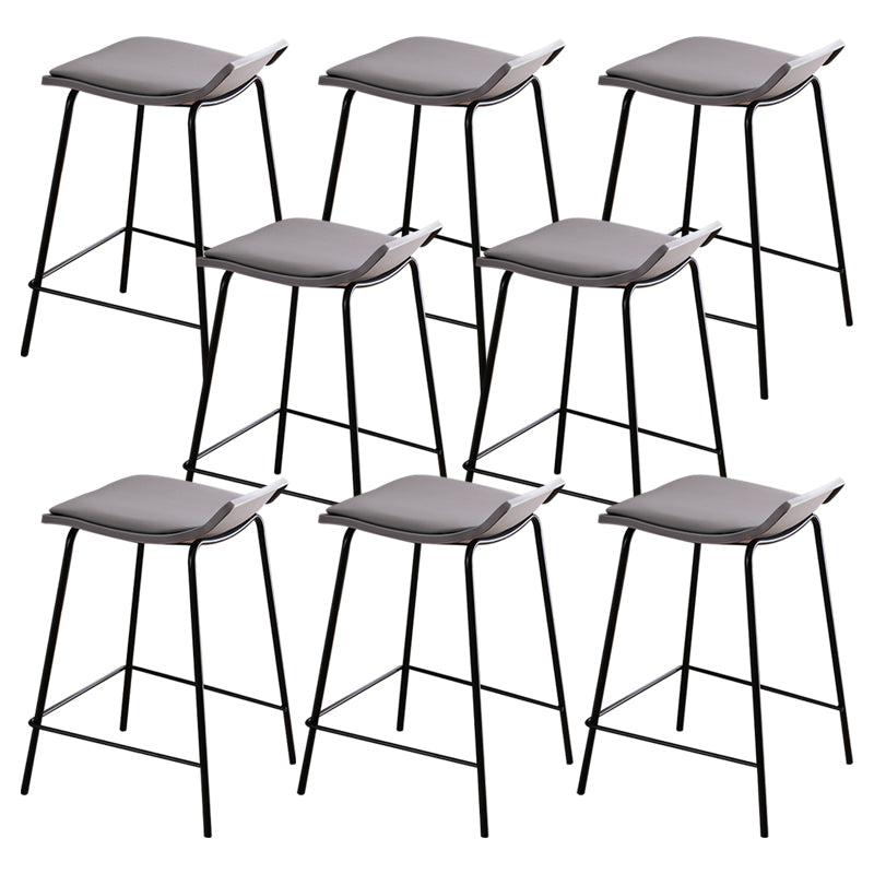 Industrial Style Metal Bar Stool Footrest Counter Stool for Restaurant