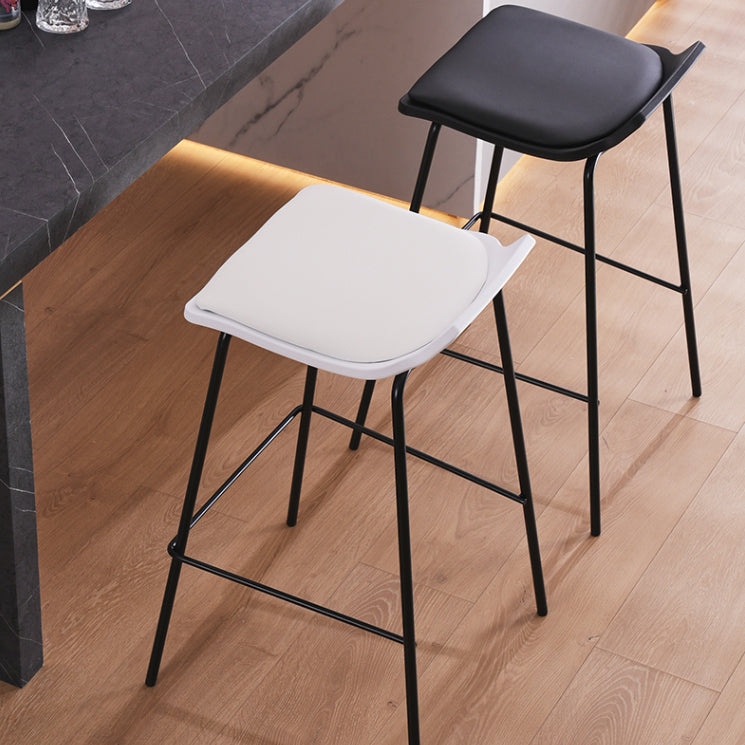 Industrial Style Metal Bar Stool Footrest Counter Stool for Restaurant