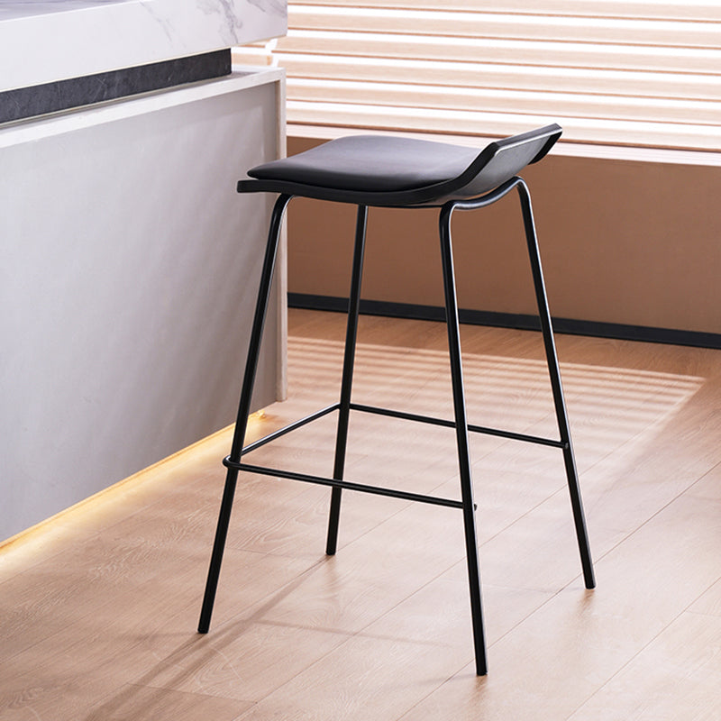 Industrial Style Metal Bar Stool Footrest Counter Stool for Restaurant