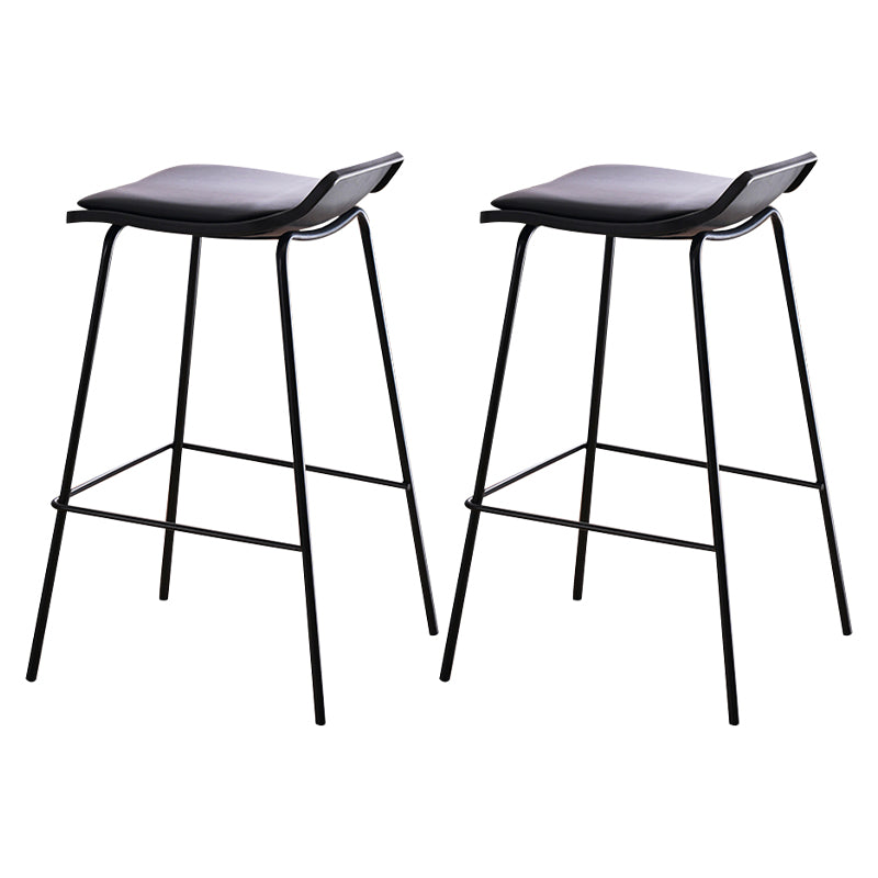 Industrial Style Metal Bar Stool Footrest Counter Stool for Restaurant