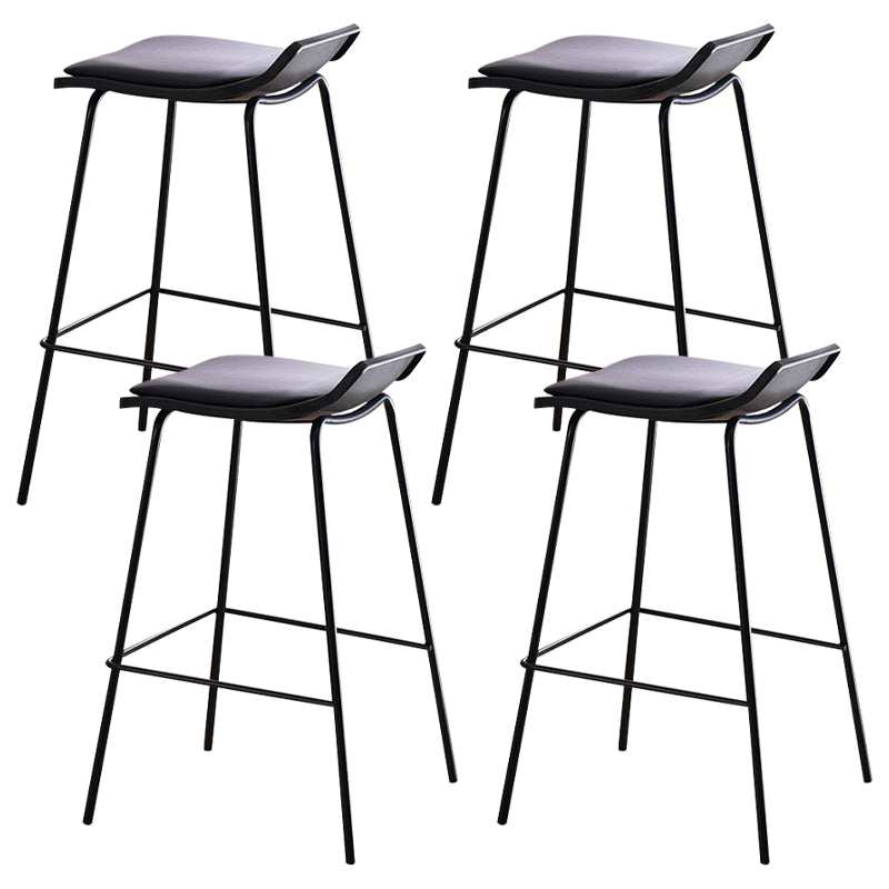 Industrial Style Metal Bar Stool Footrest Counter Stool for Restaurant