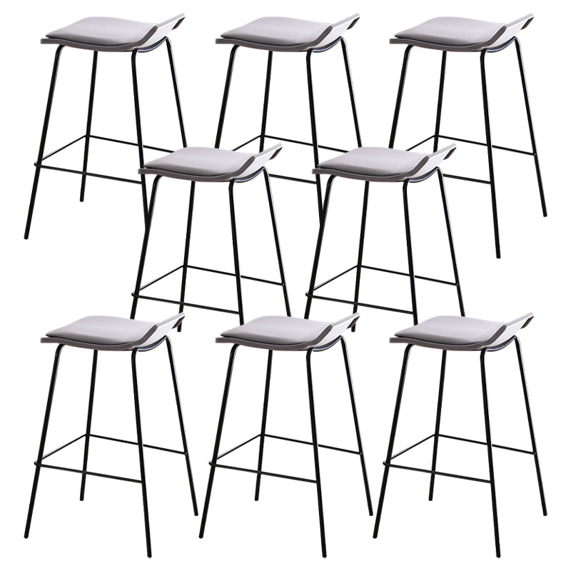 Industrial Style Metal Bar Stool Footrest Counter Stool for Restaurant
