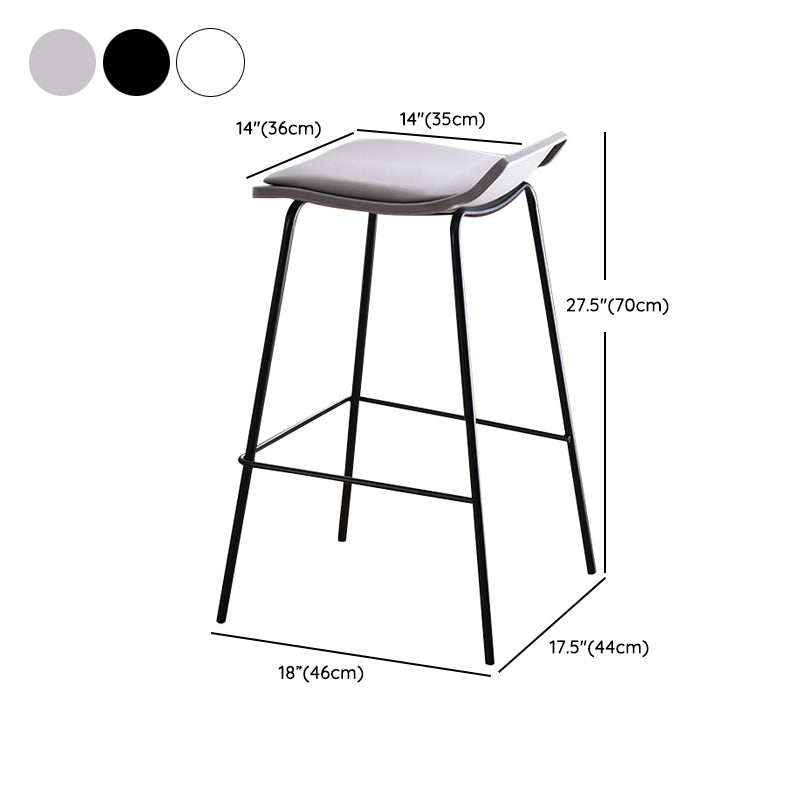 Industrial Style Metal Bar Stool Footrest Counter Stool for Restaurant