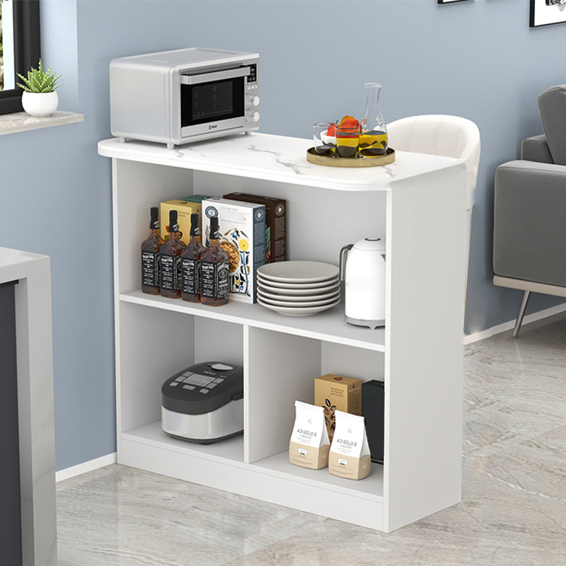 Modern Indoor Bar Dining Table Rectangle Faux Marble Bar Table