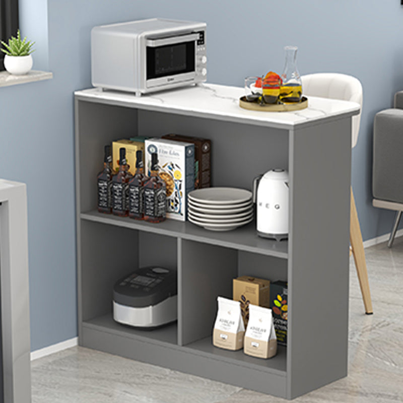 Modern Indoor Bar Dining Table Rectangle Faux Marble Bar Table