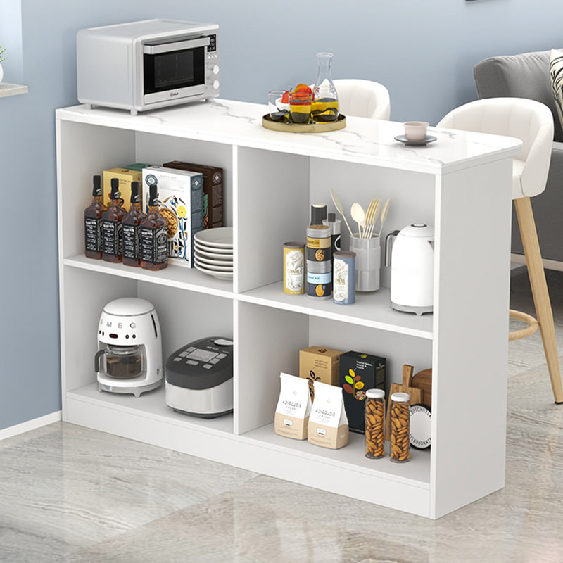 Modern Indoor Bar Dining Table Rectangle Faux Marble Bar Table