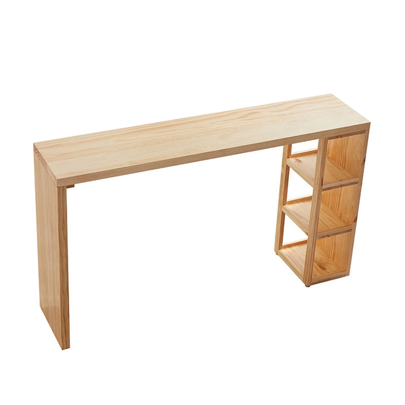 Indoor Contemporary Bar Dining Table Rectangle Bar Table with Pine Wood Frame