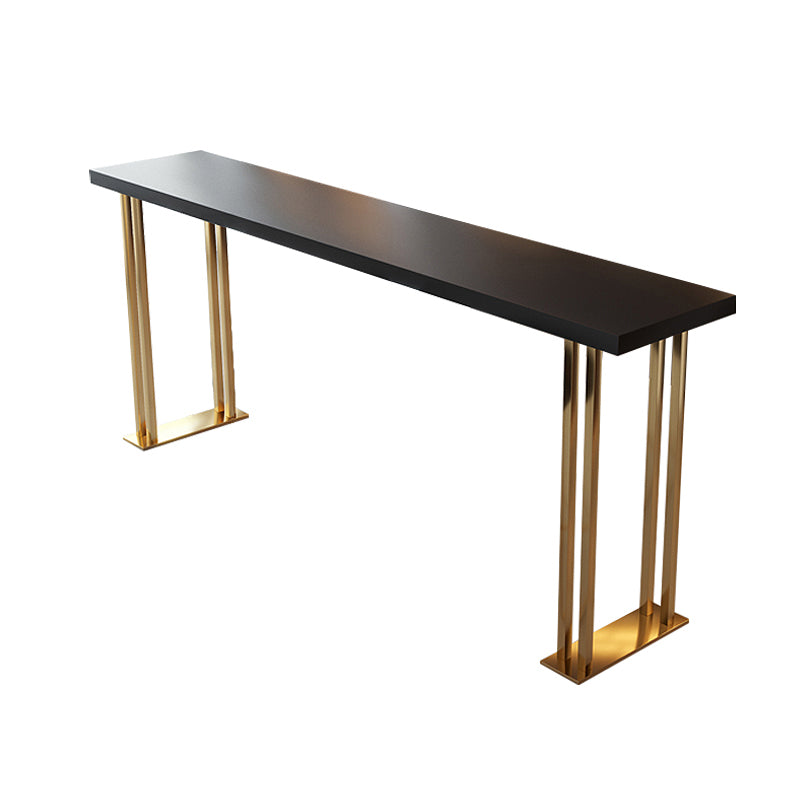 Indoor Contemporary Bar Dining Table Rectangle Wooden Bar Table