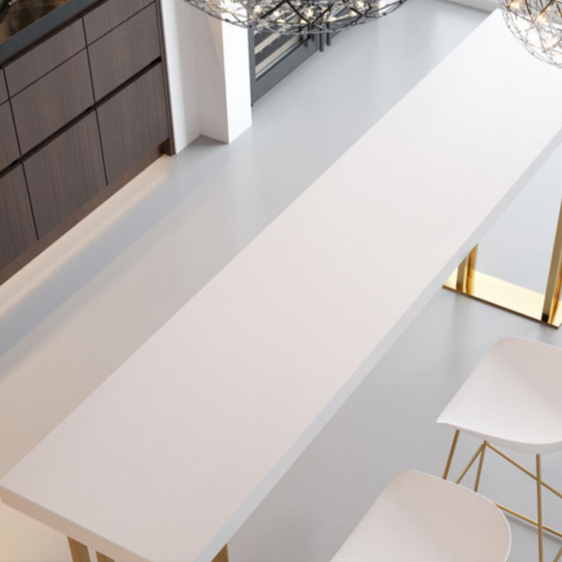 Indoor Contemporary Bar Dining Table Rectangle Wooden Bar Table