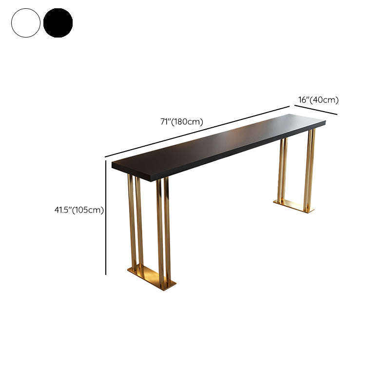 Indoor Contemporary Bar Dining Table Rectangle Wooden Bar Table