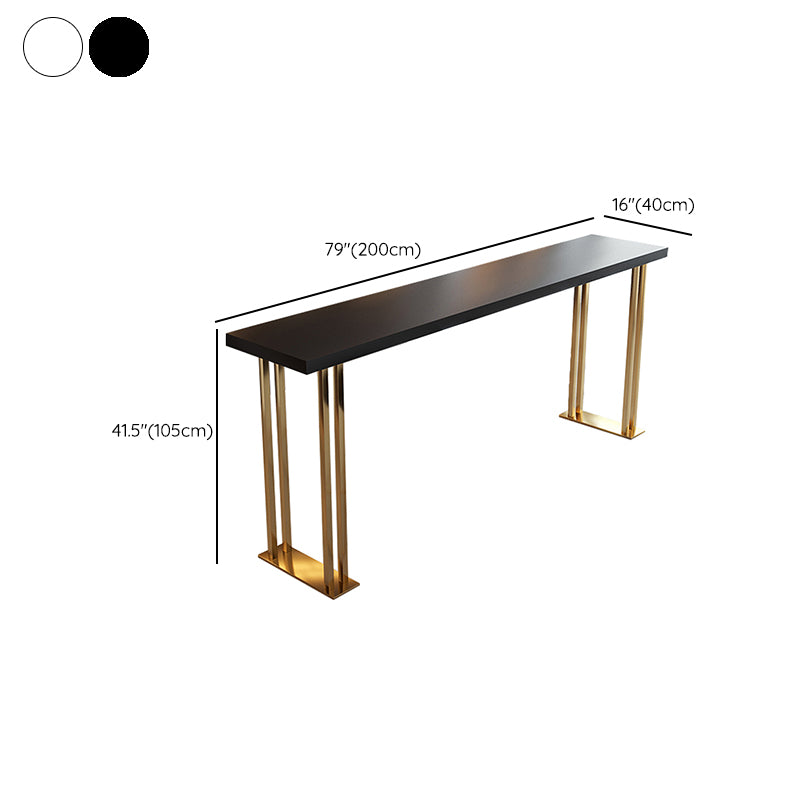 Indoor Contemporary Bar Dining Table Rectangle Wooden Bar Table