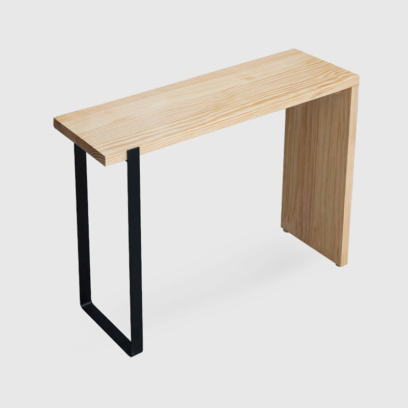 Modern Pub Height Dining Table Natural Wood Counter Height Table