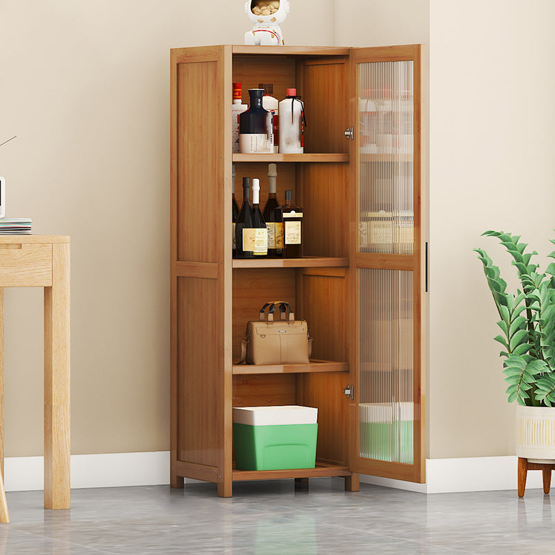 Contemporary Display Stand Bamboo Buffet Cabinet for Dining Room