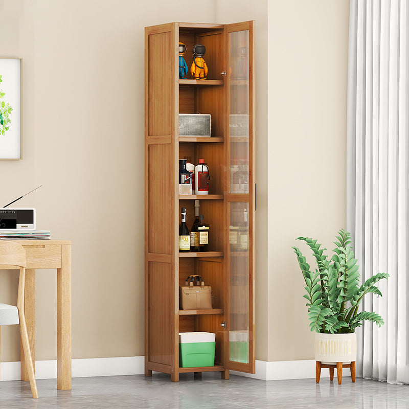 Contemporary Display Stand Bamboo Buffet Cabinet for Dining Room