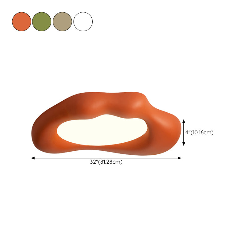 Resin and Acrylic Ceiling Flush Contemporary LED Flush Mount