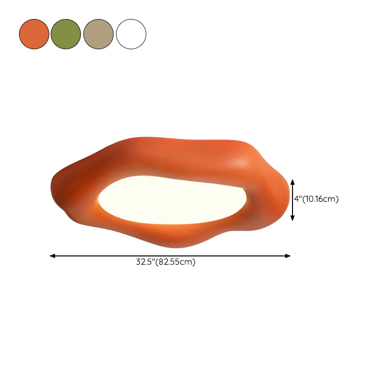 Resin and Acrylic Ceiling Flush Contemporary LED Flush Mount