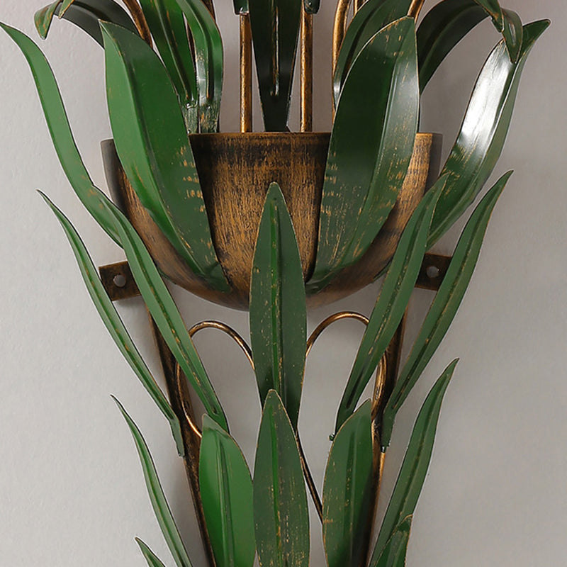 Flower Shape Glass Wall Sconces Modern Multi-Lights Wall Mount Light Fixture