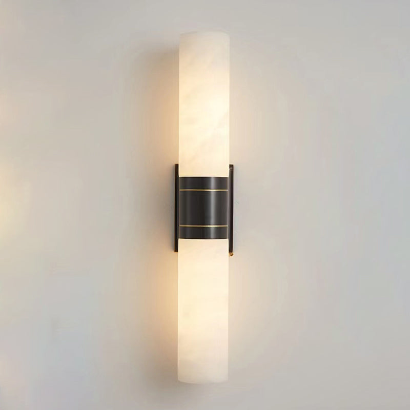 Cylinder Shape Metal Wall Sconces Modern 2-Lights Wall Mount Light Fixture