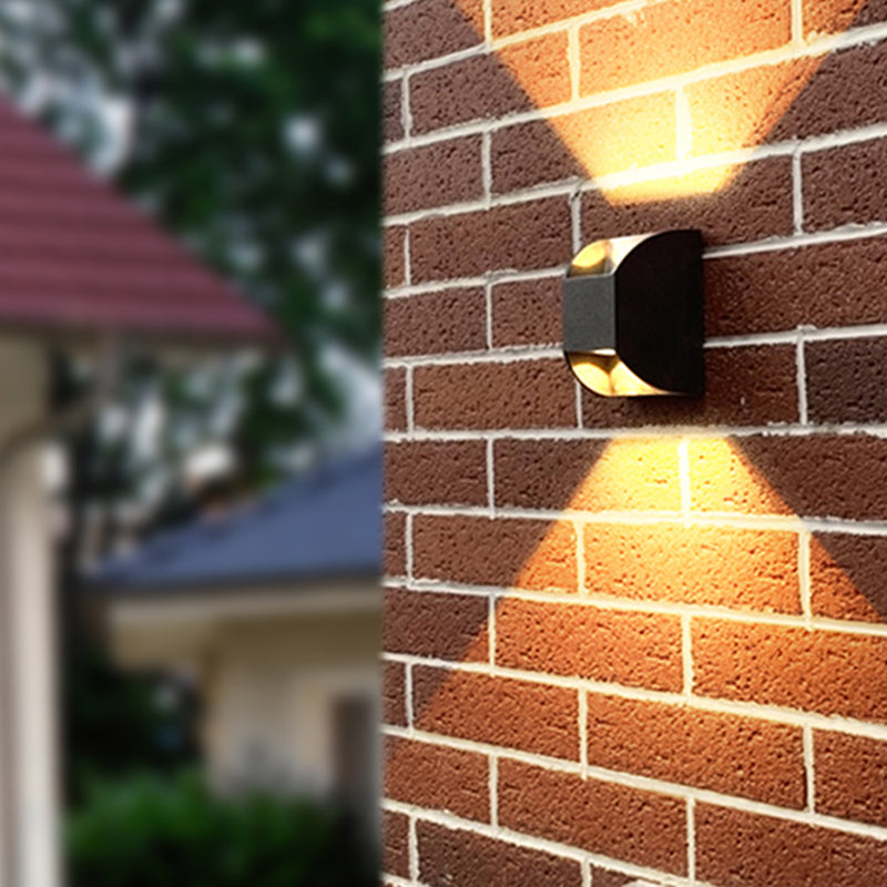 Geometric Shape Metal Wall Sconces Modern Multi-Lights Wall Mount Light Fixture in Black