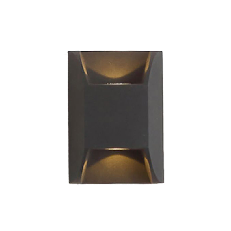 Geometric Shape Metal Wall Sconces Modern Multi-Lights Wall Mount Light Fixture in Black