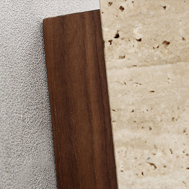 Cylinder Shape Wood Wall Sconces Modern 1-Light Wall Mount Light Fixture in Brown