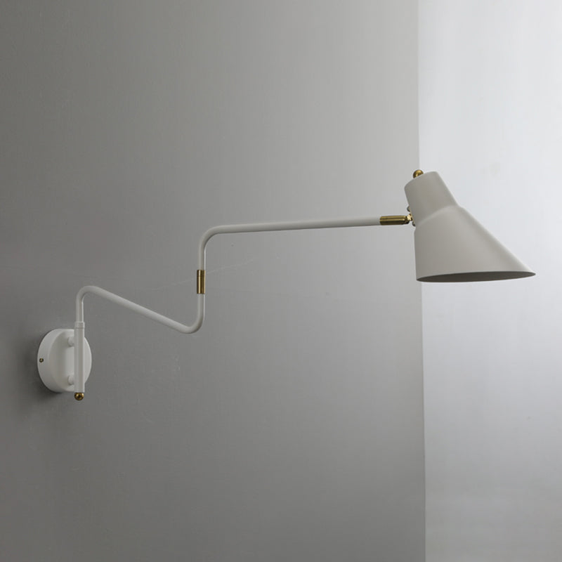 Cone Shape Metal Wall Sconces Modern 1-Light Wall Mount Light Fixture
