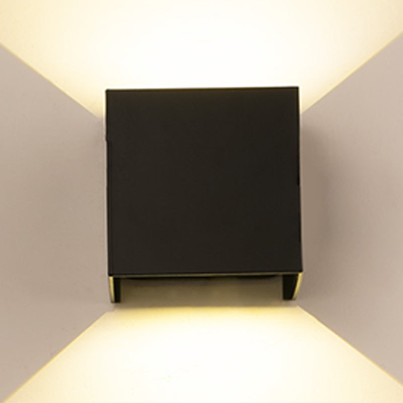 Metal Rectangle Wall Light Sconces Minimalism 1 Light Wall Mounted Lamp