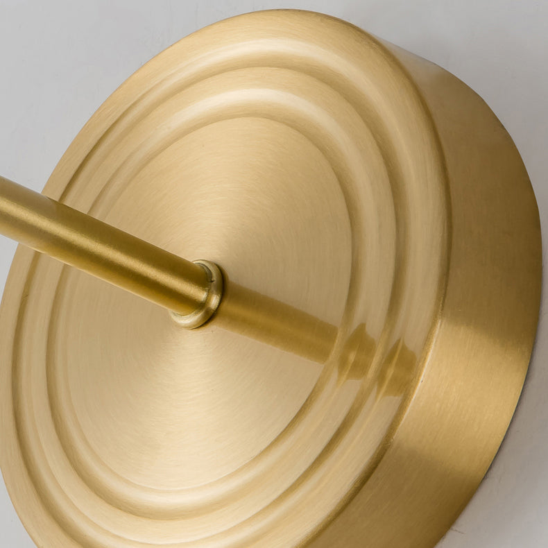 Metal Modern Wall Sconce Bud Shape Wall Light with Glass Shade for Bedroom