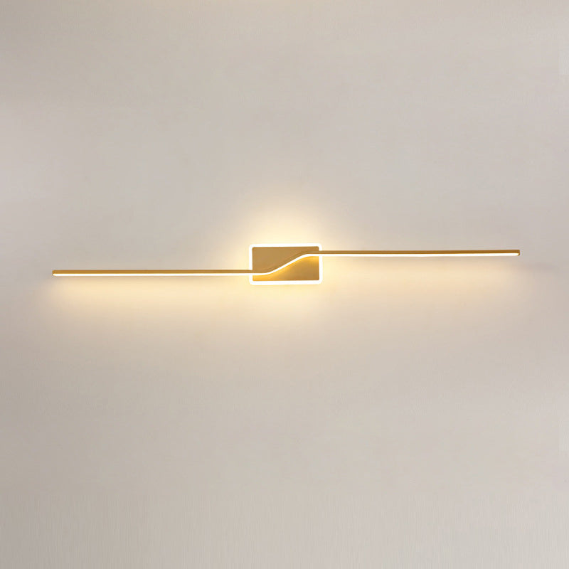 Contemporary Vanity Lights Gold Metal Vanity Wall Light Fixtures for Bathroom