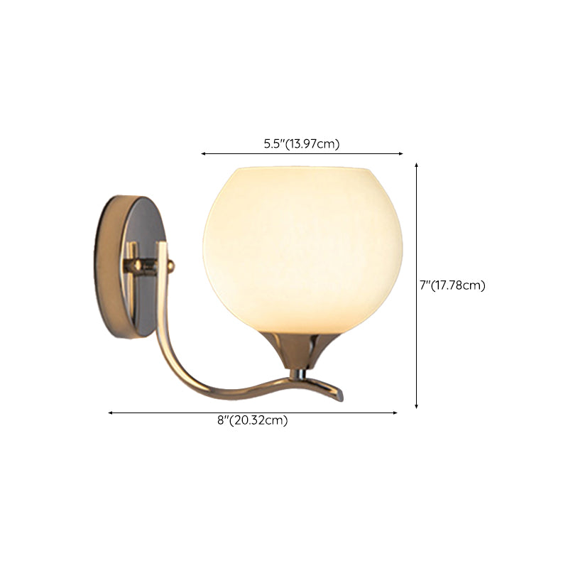 Modernism 1/2-Light Chrome Vanity Light Glass Shaded Bath Bar