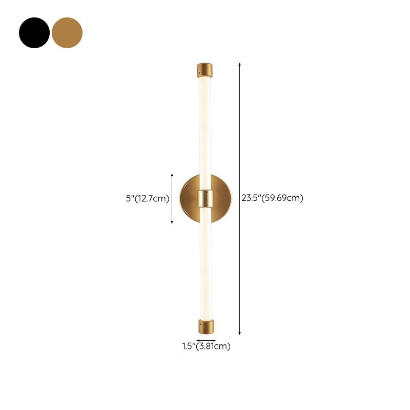 Minimalism Wall Light Fixture Streamlined LED Mirror Lamp for Bathroom