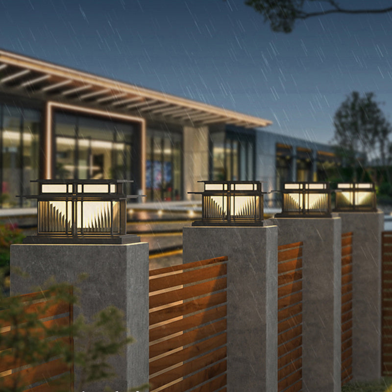 Modern Pillar Lamp Stainless Steel Outdoor Waterproof Light for Courtyard