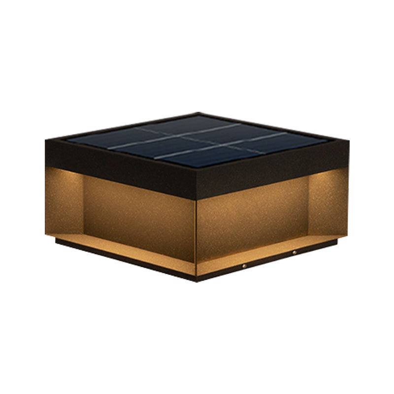 Square Pillar Lamp Modern Outdoor Waterproof Light for Courtyard