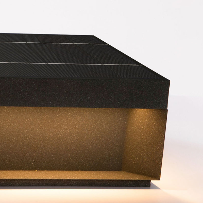 Square Pillar Lamp Modern Outdoor Waterproof Light for Courtyard