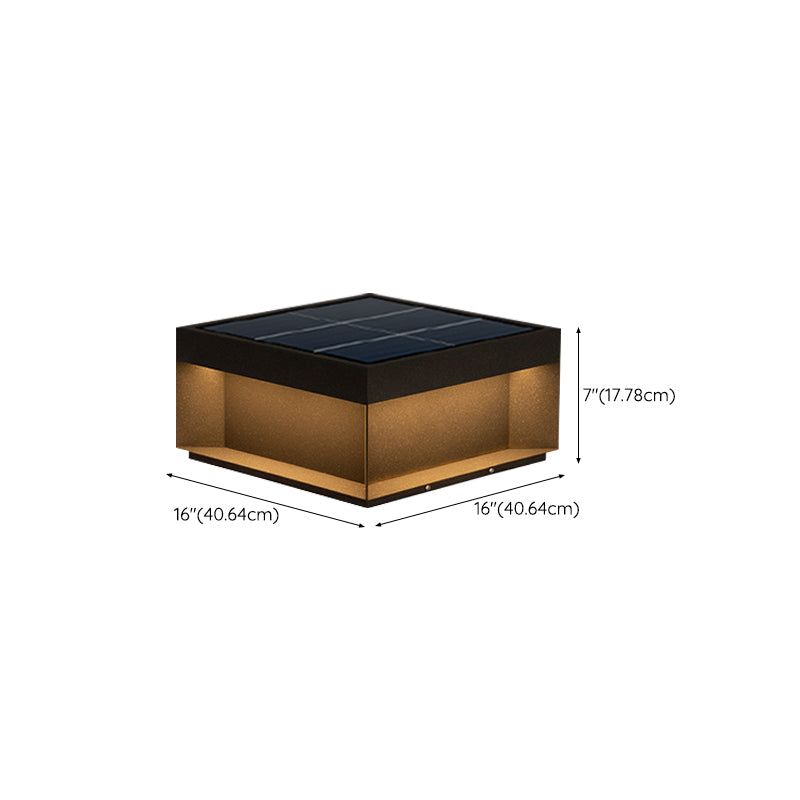 Square Pillar Lamp Modern Outdoor Waterproof Light for Courtyard
